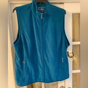Karen Scott 3X Fleece Sweater Blue